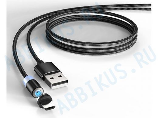 Кабель микро USB (AM/microBM)  EZRA DC38 (microUSB) 1.2м, 2A магнитный