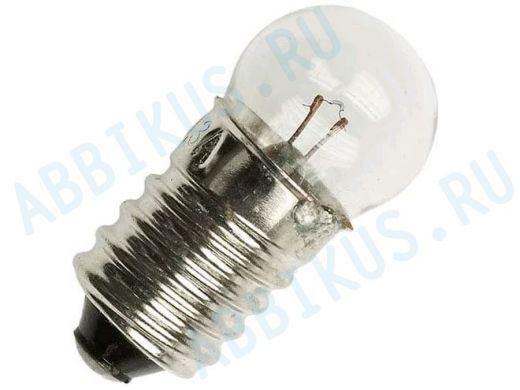 Лампа    6.3V/0.30A  МН E10/13 резьба, Россия