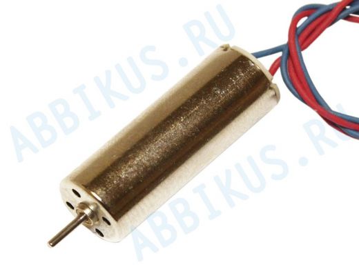 Двигатель 3,7V RC8523RB (L/Dдвиг=23/8,5mm, L/Dвала=8,5/1,0mm, 47500об/м, 0,08А, выв.кр/син.) для ави