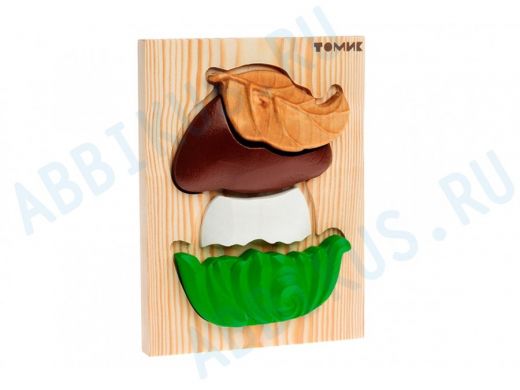 Пазл "Грибок"  игрушки из дерева