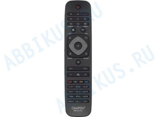 Телевиз. пульт универс.   ClickPdu RM-D1110 для TV PHILIPS (производство фабрики Huayu)