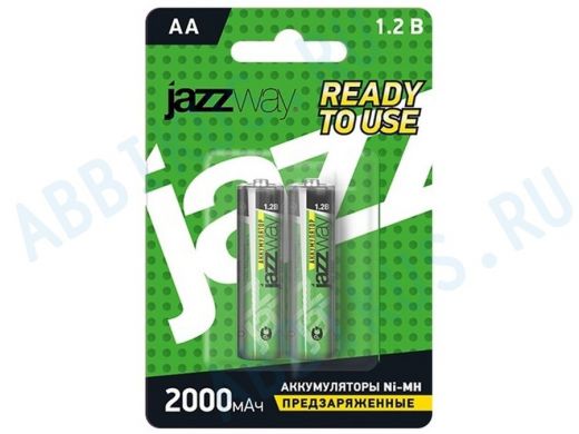 Аккумулятор AA 2000 mAh 1,2В JAZZway Ni-Mh BL-2 (цена за 1 элемент)