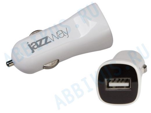 Автомобильный адаптер JAZZway auto IP-1000 USB 1A (1x5v-USB) от прикуривателя 12-24В