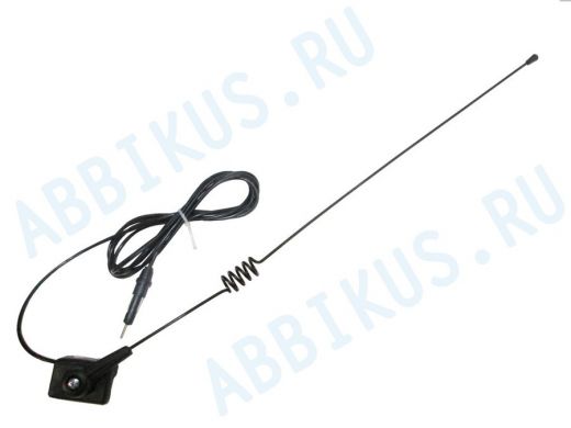 "FIX-110P" BLACK автомобильная  желобковая антенна для автомагнитолы, диапазон FM,УКВ,чёрная пружина