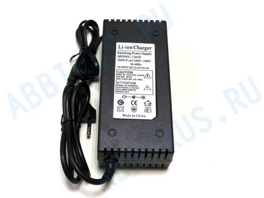 Блок питания 12,6V-5,0A для зарядных устройств Li-Ion аккумуляторов (шт 2,5х5,5мм)