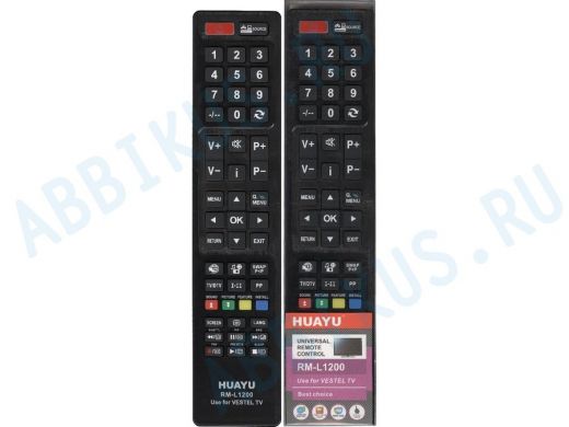 Телевиз. пульт HUAYU (for VESTEL) RM-L1200 LCD TV