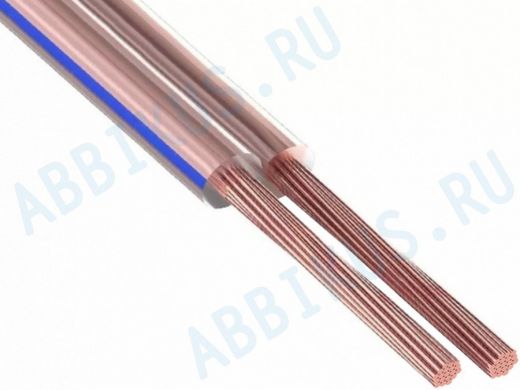 Кабель акустический прозрачный 2х0,75 мм.кв. (18 GA) BW7704SOFT Belsis (по100м)