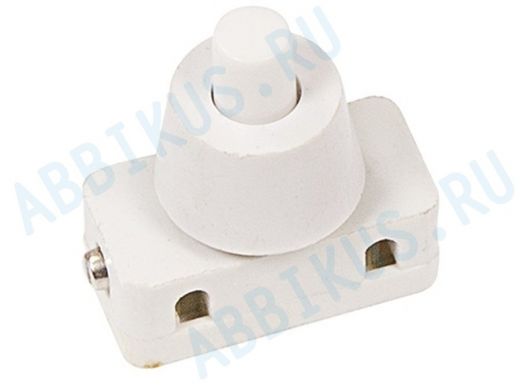 Выключатель-кнопка 250V 2А (2с) ON-OFF  белый (для настольной лампы)  REXANT