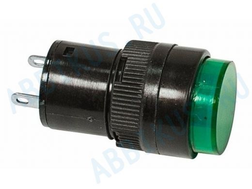 Лампа индикаторная  диаметр 16  220V  зеленый  REXANT