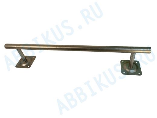 Поручень пристенный для зданий, длина  80см вылет 15см "ABIKREP-217052" серый, 2 опоры, диаметр 32мм