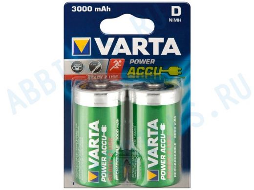 Аккумулятор 3000 mAh HR20  Varta  D Ready2Use BL-2