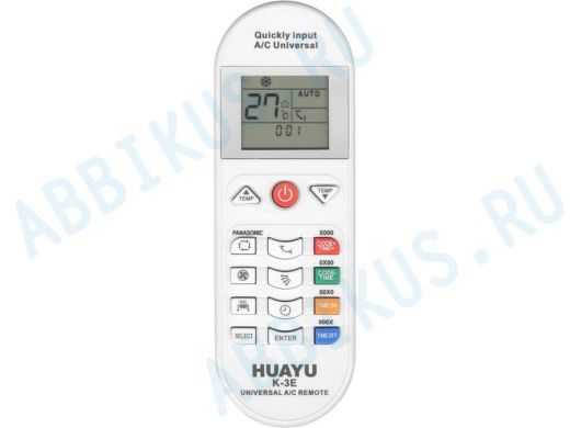 Пульт для кондиционера  Huayu K-3E для кондиционеров Universal A/C Remote  5000 в 1