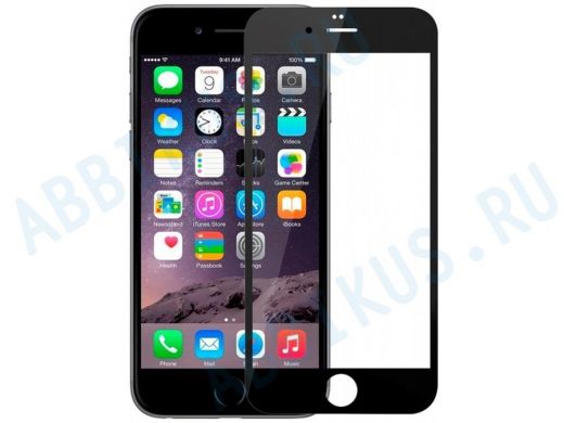 Стекло защитное iPhone  6P/6SP 2.5D BLACK