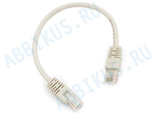 Патч-корд Cablexpert PP6U-0.25M кат.6, 0.25м, UTP, литой, многожильный (серый) PP6U-0.25M