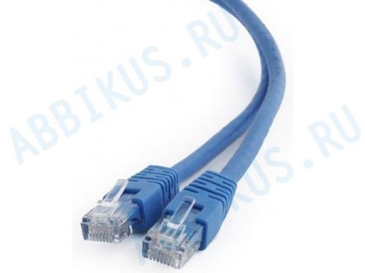 Патч-корд Cablexpert PP6U-1M/B кат.6, 1м, UTP литой, многожильный (синий) PP6U-1M/B