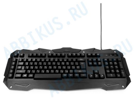 Клавиатура проводная Gembird KB-G200L, USB,черный,105 клавиш+5 клавиш для создания макросов,игровая