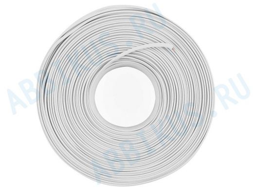 Кабель телефонный TC1000S-100m 4 жилы плоский многожильный 100 м, белый TC1000S-100m
