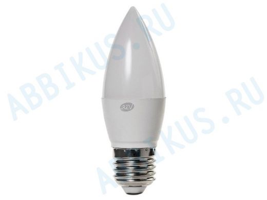 Светодиодная лампа  REV Classic C37 Е27 7W, 2700K, теплый свет, свеча