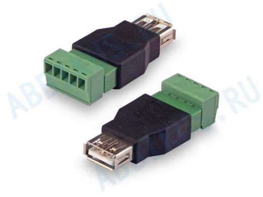 Переходник USB(female) - клеммная колодка винтовая