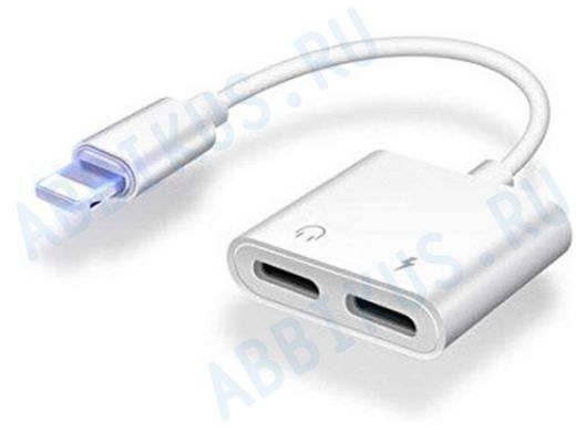 Переходник TDS GL-033 (штекер Lightning-2 гнезда Lightning)