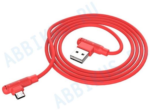 Кабель микро USB (AM/microBM)  HOCO X46 USB 2.4A  Красный (microUSB) 1м