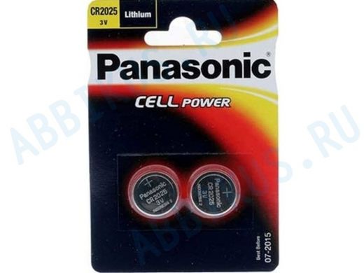 Элементы питания  CR2025  Panasonic Power Cells "AB-9529" (цена за 1 элемент), Bl-2