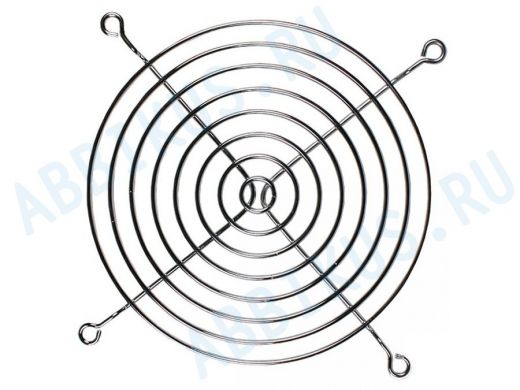 Решётка для вентилятора хромированная 120мм х 120мм (8 колец, 4 отв, метал, хром) "VNT-9830"
