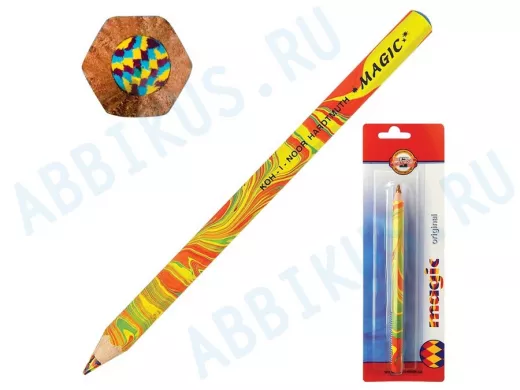 Карандаш с многоцветным грифелем "BR-101569" , 1шт., Magic "Original", 5,6 мм, блистер