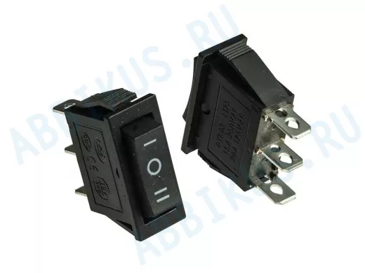 Клавишный переключатель KCD3-103-C6-B/3P on-off-on