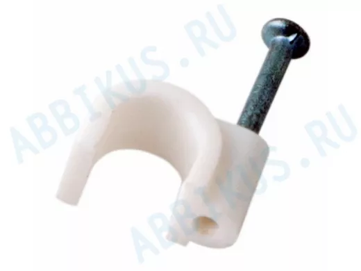 Скоба 7мм (50шт)тип А электроустановочная для круглого кабеля REXANT