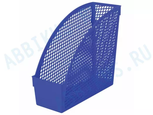 Лоток вертикальный для бумаг "BR-107971" "Profit", 270х100х250 мм, сетчатый, полипропилен, синий