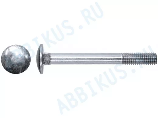 Болт мебельный с квадратом DIN 603  6х 40 оцинков. вес 8,88гр.