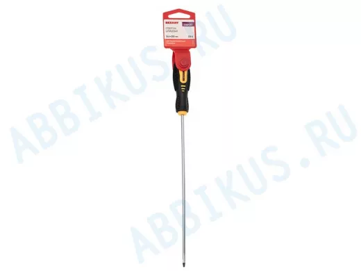 Отвертка шлицевая SL 4х200 мм, двухкомпонентная рукоятка