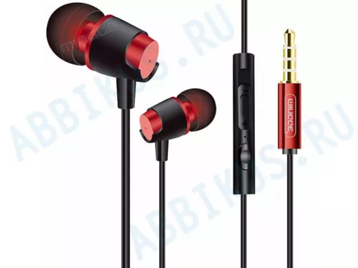 Гарнитура  Mingge M30 Красные наушники вакуум