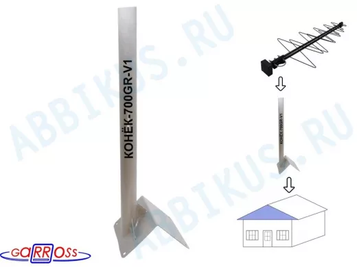Кронштейн антенный на конёк крыши 
