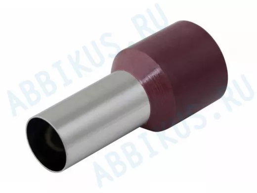 Наконечник штыревой втулочный изолированный красный  (CE 350016 red) REXANT