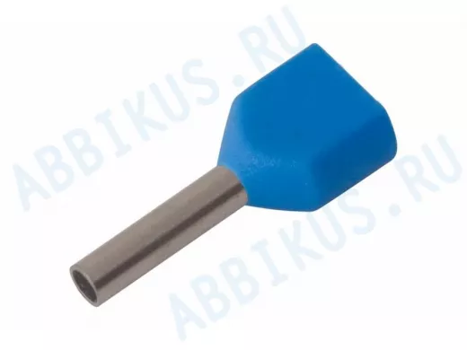 Наконечник штыревой втулочный изолированный 2 x 0.75mm kb  REXANT