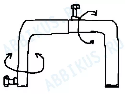 Насадка на кронштейн поворотная в 3D 