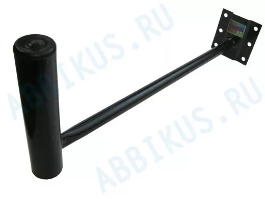 Кронштейн антенный к стене "ДИАМЕТР-32-11432" прочная сталь, цвет черный, вылет 35 см, диаметр 32 мм