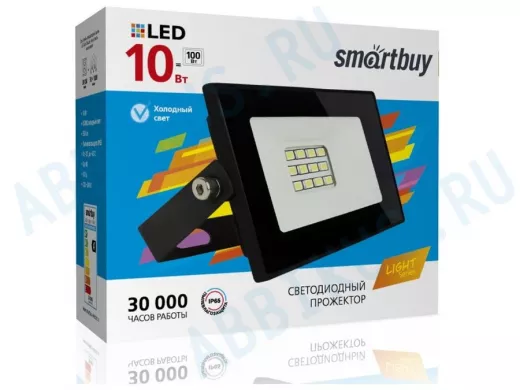Прожектор светодиодный  10W, Smartbuy-10W/6500K/IP65 (SBL-FLLight-10-65K) FL SMD LIGHT