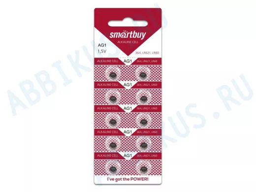 Элемент питания AG1  SMARTBUY AG1 BL10 (10/2000)