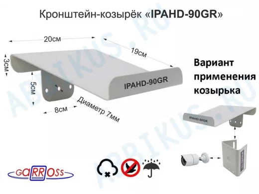 Козырёк для камер видеонаблюдения 