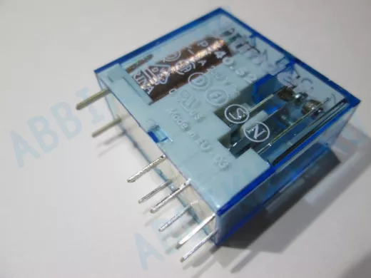 Реле с 2 перекидными контактами 8A 250V, обмотка =24V DC, арт. 8А40.52.9.024.0000