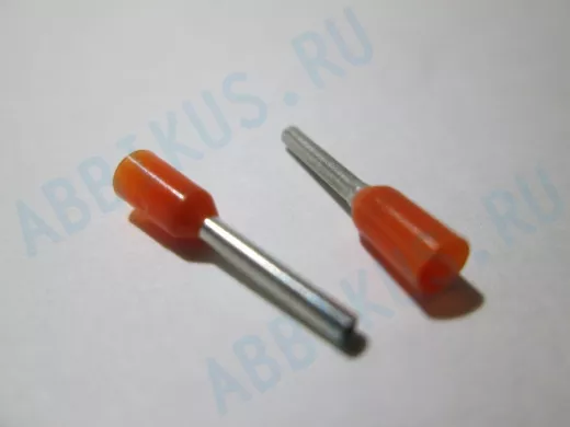 Наконечники штыревые втулочные изолированные IKY 0,5/8 (500шт) "KLEMSAN",арт.570010 (за шт.)