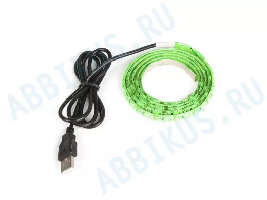 Огонек OG-LDL09 Зеленая светодиодная лента 1м (USB)