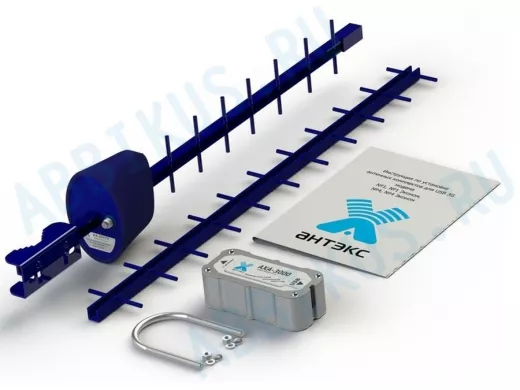 Антенный комплект 3G №4 Эконом (АХ-2017Y, адаптер АХА-3000 F-female 75 Ом)