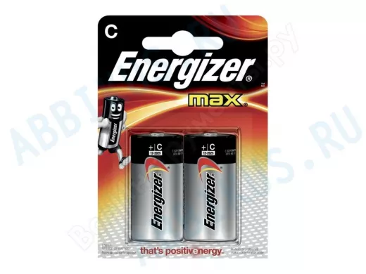 Батарейка (элемент питания) LR14  Energizer MAX BL-2 (цена за 1 элемент)