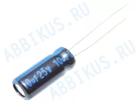 Конденсатор электролитический    10 F x 25V (5x11) 105 TK,  Jamicon'
