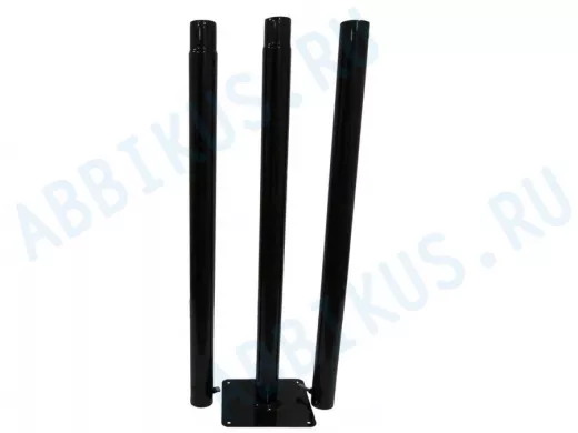 "ОПОРА ДАЧНАЯ-3000-13837" высота 3м, черная, садово-парковая для светильников, диаметр трубы 51мм