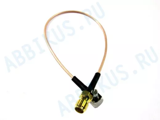 Переходник SMA (female, гнездо) - TS9 (male, штекер угл.) антенный адаптер для USB 3G модемов Huawei